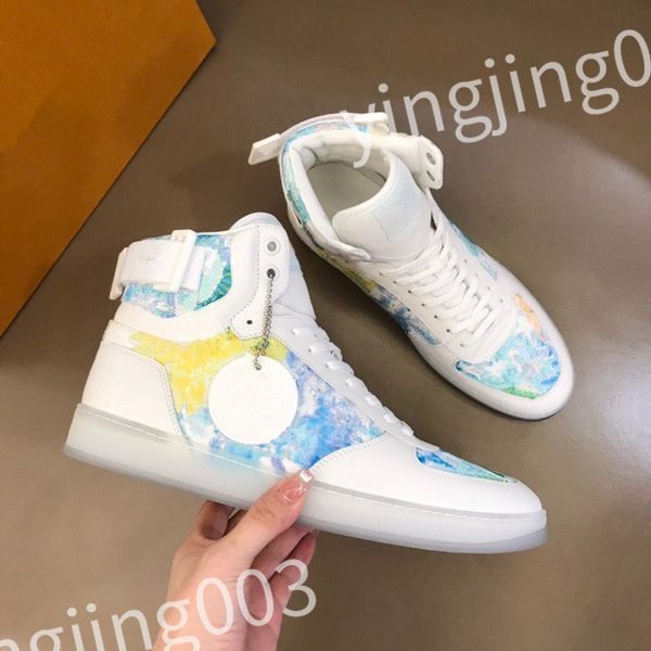 

2023 new luxury designer sneaker virgil trainer casual shoes calfskin leather white blue letter overlays platform low sneakers size 39-45 rd, Black
