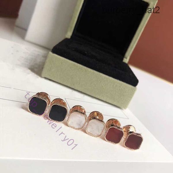 

fashion retro gold earrings designer earrings size 1.5mm 0.9mm 18k gold plated agate valentines day gift for girlfriends jewelry woman, Golden