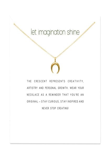 

fashion crescent moon necklace women sailor moon pendant clavicle chain choker necklaces let imagination shine gift card5836389, Silver