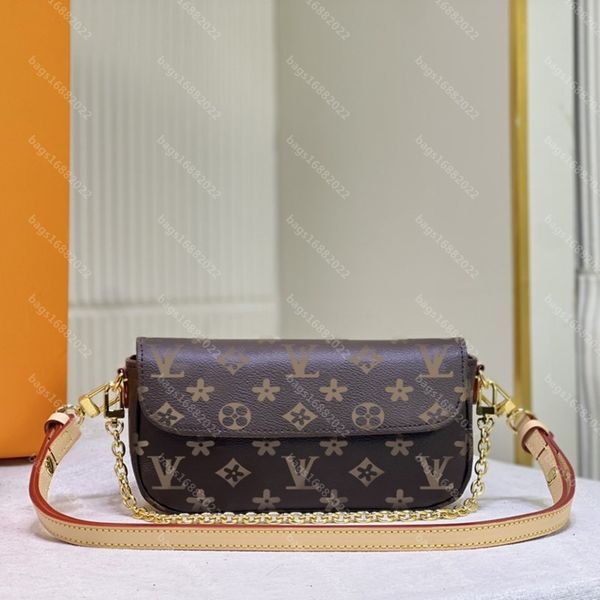 

on chain ivy bags women one shoulder crossbody bag designer handbag embossing baguette bag luxurys chain bag louise viuton vutton clutch bag