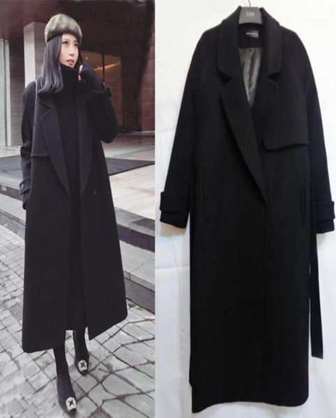 

women039s wool blends yaapeet winter coat women coats casual outwear overcoat clothing jackets windbreaker black1179498323191238, Black