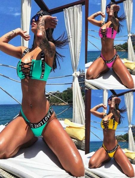 

bikinis women swimsuit 2019 summer low waist bathing suit hollow out bandage push up bikini set plus size swimwear xxl13972195, White;black