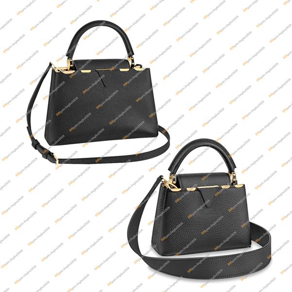 

ladies fashion casual designe luxury capucines bag handbag tote shoulder bag crossbody messenger bag mirror quality m56669 m54663 2 size pur