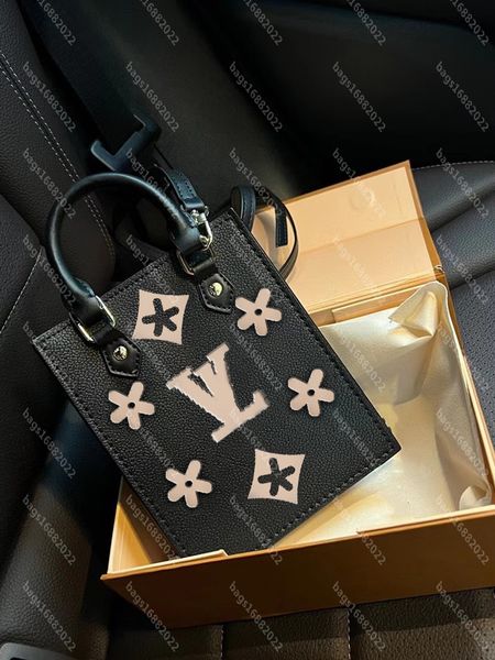 

real cowhide petit sac plat bags women one shoulder crossbody bag designer handbag mobile phone bag louise viuton vutton hobo tambourin mess