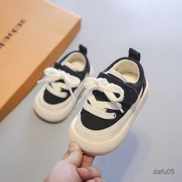 

sneakers children's spring and autumn new boys' cloth shoes soft sole casual girls' board shoes baby and cute shoes r230811, Black;red