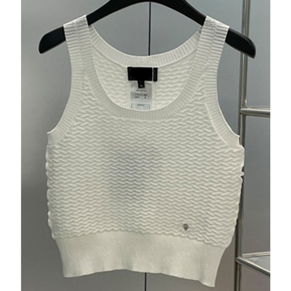 

8.11 fashion casual knitted short tank women, White