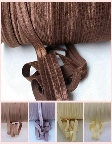 

58quot foe fold over elastic ribbon ponytail holder diy accessories diy handmade clothing accessories 100yards a roll8041599, Slivery;white