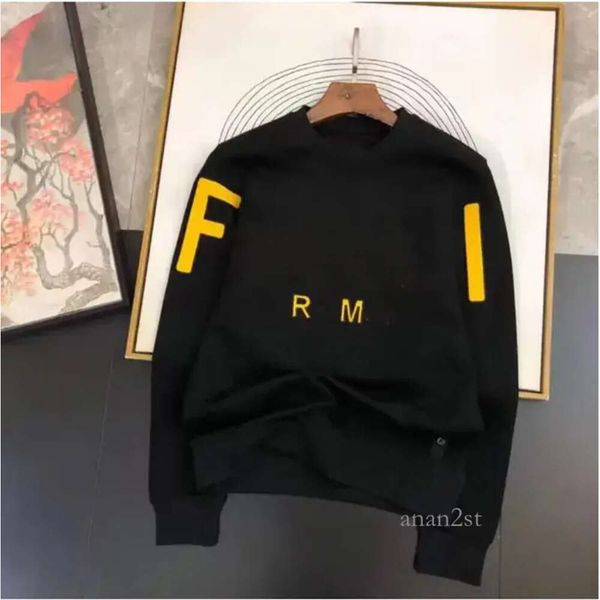 

mens designer hoodie chest embroidered badge men's hoodies womens sweaters sweatshirts couple models size s-5xl new clothes, Black