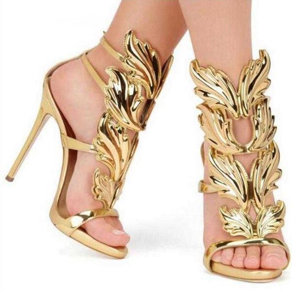 

2023 patent leather sandalias de las mujeres totem women shoe party fashion buckle strap round toe thin heels 230807, Black