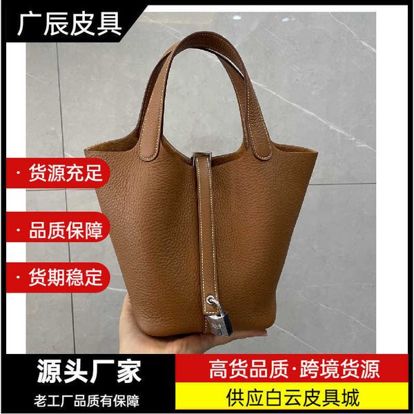 

original designer h ermes picotin lock tote bags for sale factory leather fully handmade wax line 2023 new vegetable basket correct with rea