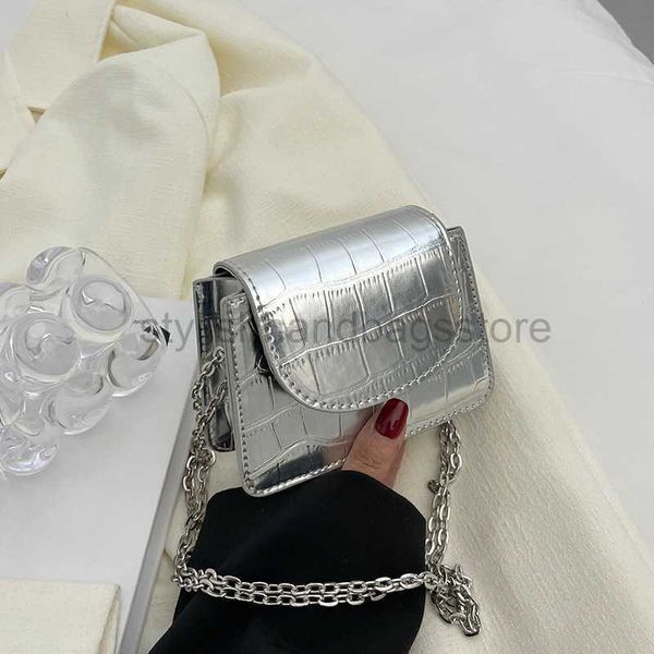 

shoulder bags small design texture personality chain mini bag women's fashion trend high-end 2023 summer new bagstylishhandbagsstore