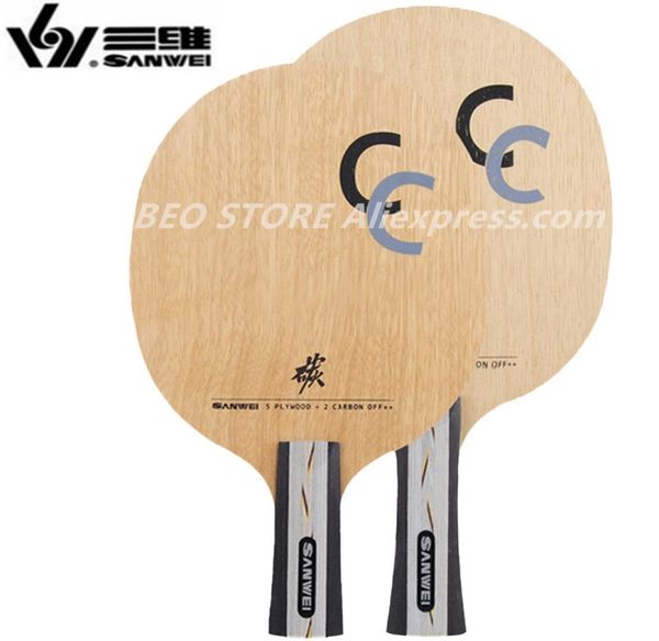 

sanwei cc table tennis blade 5 wood2 carbon off training without box ping pong racket bat paddle tenis de mesa 2204028509547