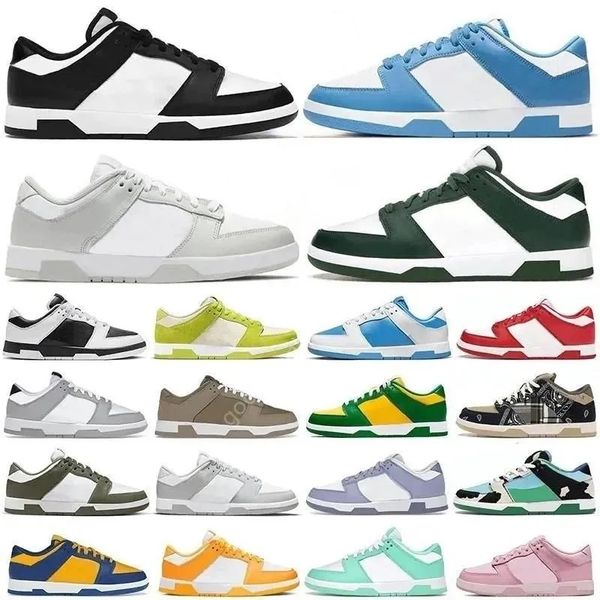 

mens casual trainers gai man woman shoes flat sneakers lows panda white black grey fog triple pink unc rose whisper team gold blue raspberry