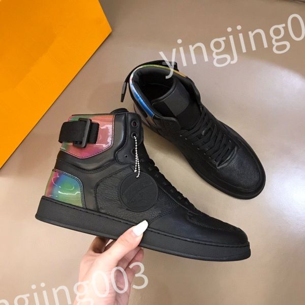 

2023 new designer flat sneaker trainer casual shoes canvas leather white letter overlays fashion platform mens womens low sneakers 35-44 rd0, Black