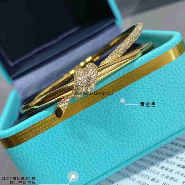 

bracelet tiffanyz gold and silver bangle home rose t knot home t925 knot bracelet knot same style gu ailing, Black