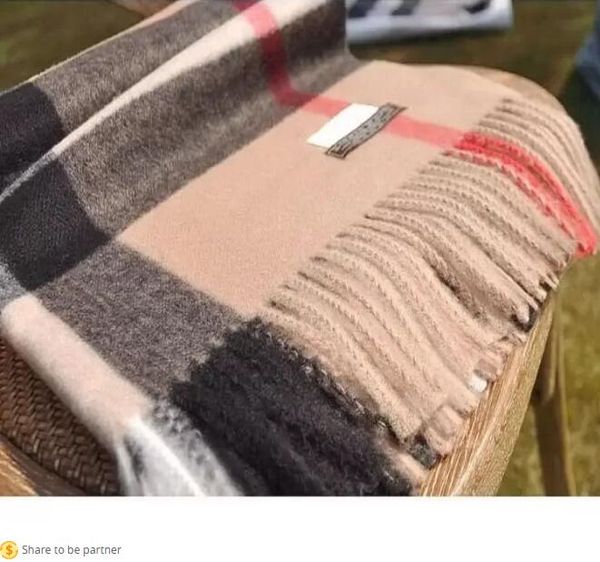 

Top New Echarpe 2023 Women Man Designer Scarf Fashion Brand 100% Cashmere Scarves for Winter Womens and Mens Long Wraps Size 190