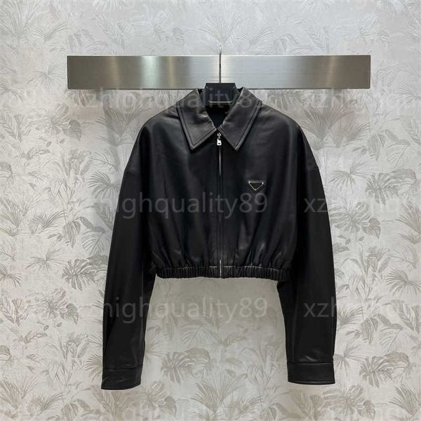 

fall coat womens designer jackets women black long sleeves drawstring design stand-up collar zipper short lady clothing designers jacket, Black;brown