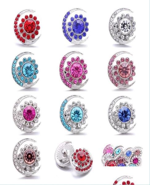 

clasps hooks whole rhinestone moon sun 18mm snap button clasp metal charms for snaps jewelry findings suppliers drop delivery 6411383