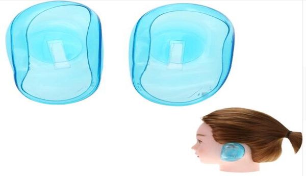 

1pairset pro salon clear silicone ear cover ear protection hair dye shield protect color styling tool accessories light green6283658