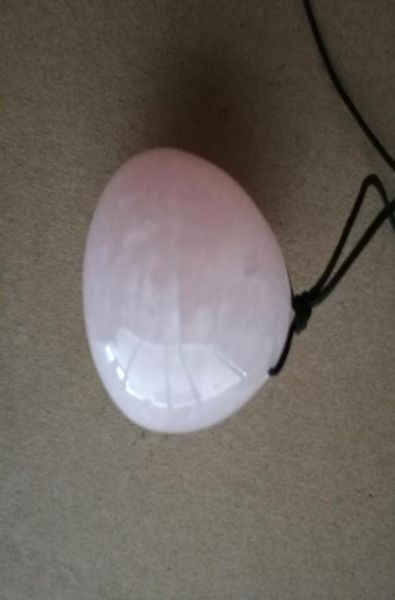 

drilled jade egg natural rose quartz yoni egg crystal sphere for kegel exercise pelvic floor muscle vaginal exercise4579345