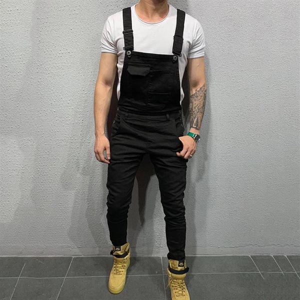 

jeans trousers overalls 6 colors fashionable men suspenders denim brand hip hop fashion jumpsuit men's223i, Blue