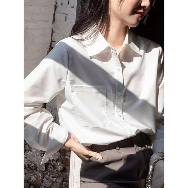 

white long sleeved shirt womens wear casual professional