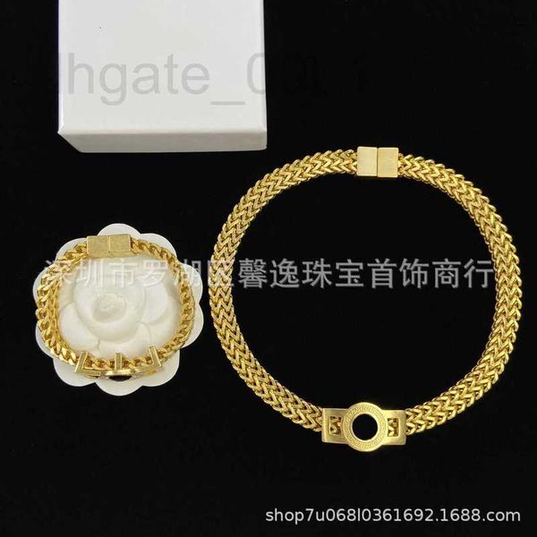 

strands, strings designer new heavy industry style personalized necklace trendy men's woven collar chain exaggerated neckwear light lux, Black
