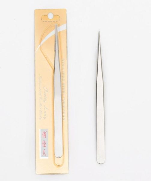 

whole navina 1pcs new stainless steel industrial antistatic tweezers watchmaker repair tools eyebrow tweezer eyelash tweezer6910951