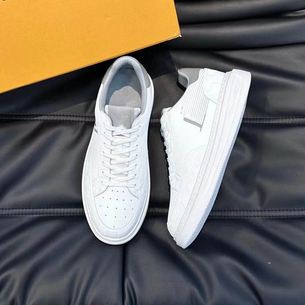 

beverly hills sneakers mens designer casual shoe luxurys italy brand shoes trainer runner platform calf leather embossed printing monograms, Red;white