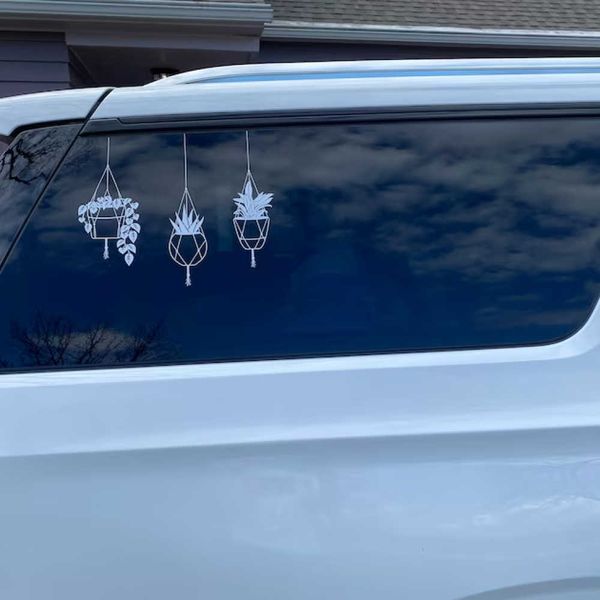 

stickers cute hanging plant car styling vinyl decals windows bumper body decor accessories tunning decoration r230812