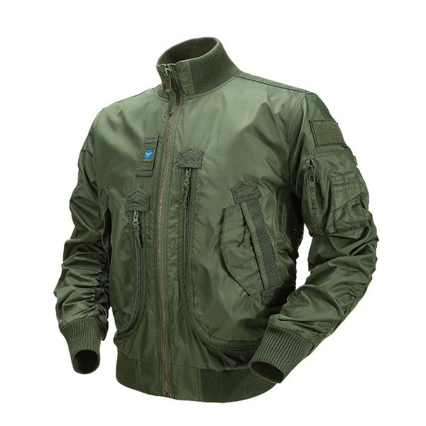 

men's vests fashion army jackets men pilot air force thin baseball tactical military clothing bomber standcollar big deep pocket 230812, Black;white