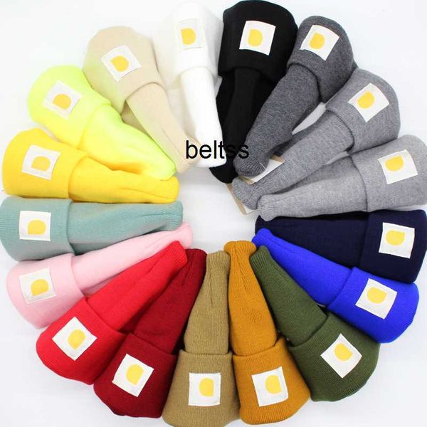 

men winter beanie brand warm beanies european american double-layer folded knit women woolen hat, Blue;gray