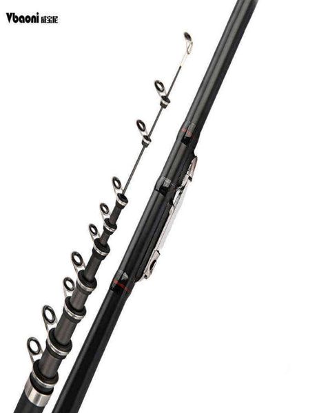 

carbon fiber spinning fishing rod power telescopic rock pole carp feeder travel boats sea 24m27m36m45m54m6 vboni 2201108911130