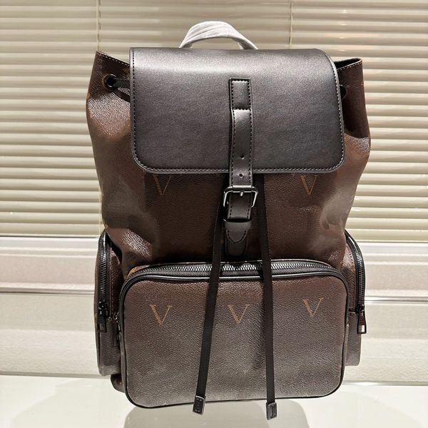 

designer backpack luxury brand purse double shoulder straps backpacks women wallet real leather bags lady plaid purses duffle luggage by fen