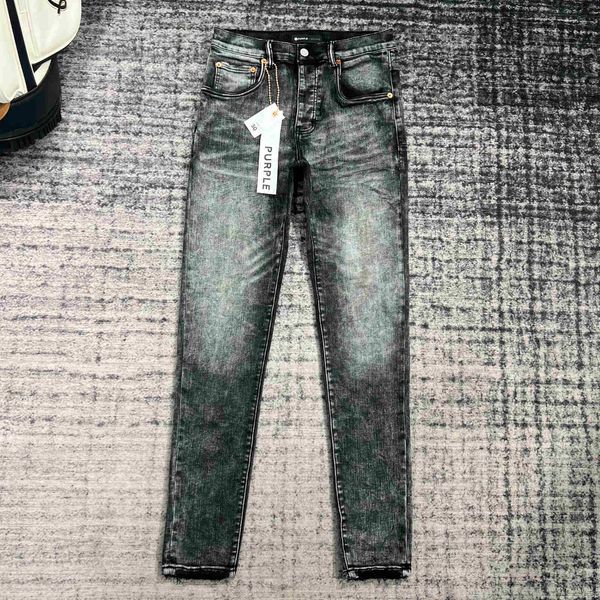 Designer Jeans Mens Purple Pants Ripped Straight Regular Tears Washed Old Long Hole 30-382aucauyh