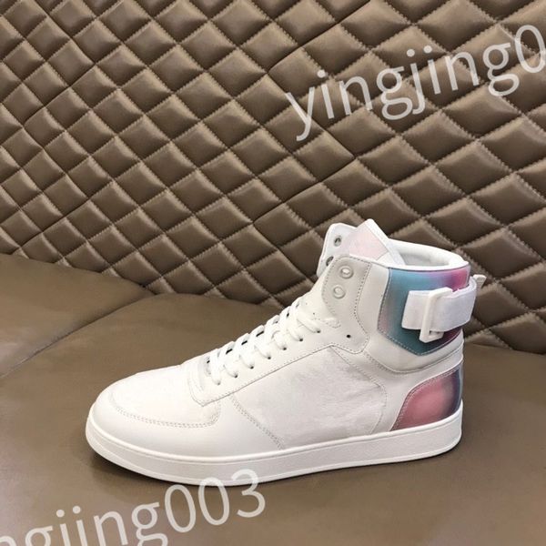 

luxury designer flat sneaker trainer casual shoes canvas leather white letter overlays fashion platform mens womens low sneakers 35-44 rd090, Black