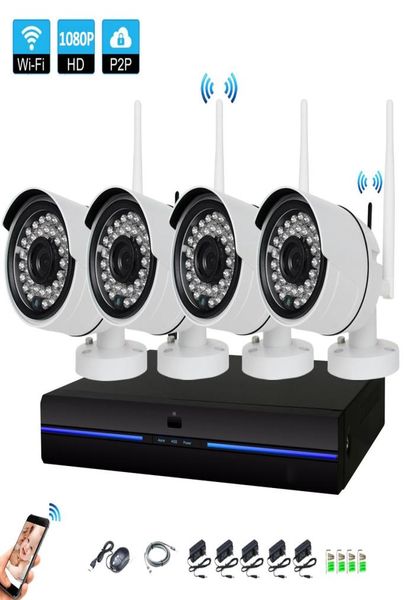

4ch hd wireless 1080p nvr 4pcs 20mp ir outdoor p2p wifi ip cctv security camera system surveillance kit 1tb hdd2235915