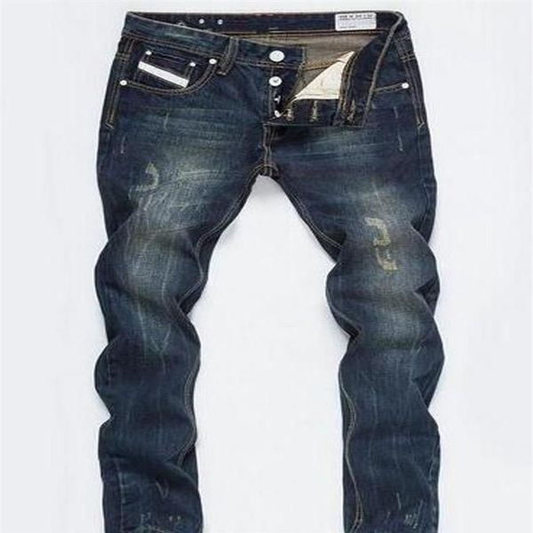 

new designer mens jeans skinny pants casual luxury jeans men fashion distressed ripped slim motorcycle moto biker denim hip hop pa204j, Blue
