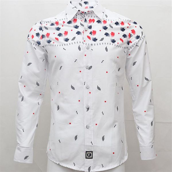 

faconnable embroidery shirt camisa masculina men long sleeve dress shirts cotton social hombre paris eden park faconnable chemises176e, White;black