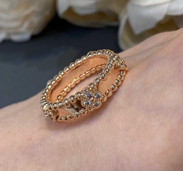 

2022 luxury quality classic diamonds rings style charm ring with diamond band designer jewelry bijoux for lady flower shape weddin2441392, Silver