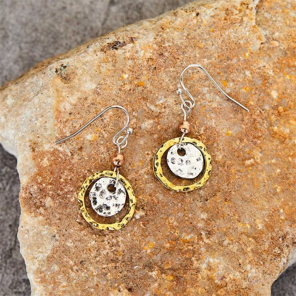 

round drop dangle earrings for women retro personalized simple piercing eardrop ladies hanging accessories fashion jewelry gift, Silver