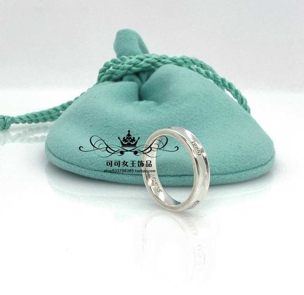 

light luxury s925 sterling silver classic 1837 ring couple three diamond wedding for men and women's valentine's day gift, Golden;silver