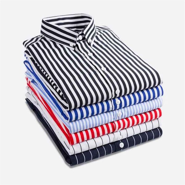 

new mens fashion new men long sleeve shirts male striped classicfit comfort soft casual buttondown shirt casual male shirt 267u, White;black