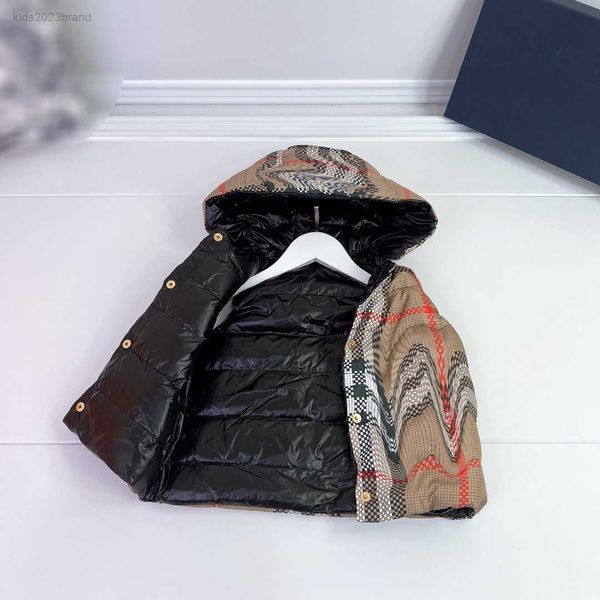 

designer kids waistcoat baby outwear khaki plaid print vest size 100-160 cm double sided use sleeveless jacket aug10, Camo