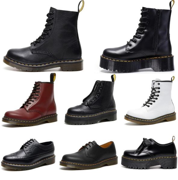 

designer boots short boot doc martens dr martins shoes designer men women marten high leather winter snow booties oxford bottom ankle black