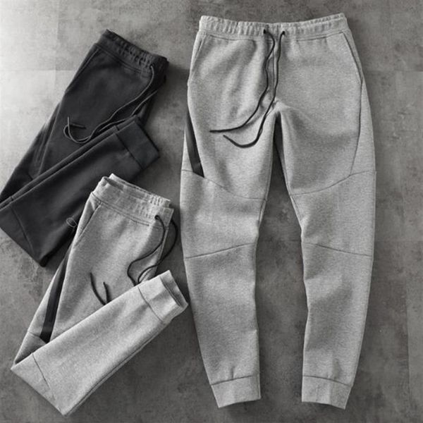 

fashion-2019 new mens designer tech fleece sport pants trousers hip hip streetwear men's sport brand space cotton running pan267g, Black