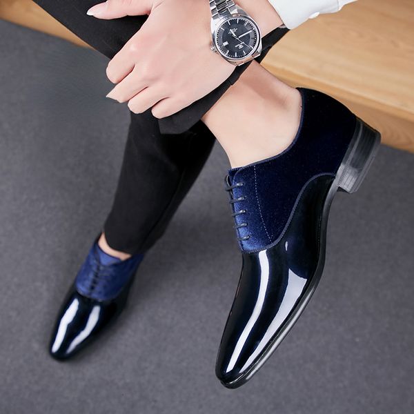 

dress shoes men dress shoes men spring wedding fashion office leather comfy business man formal shoes men shoes 230811, Black