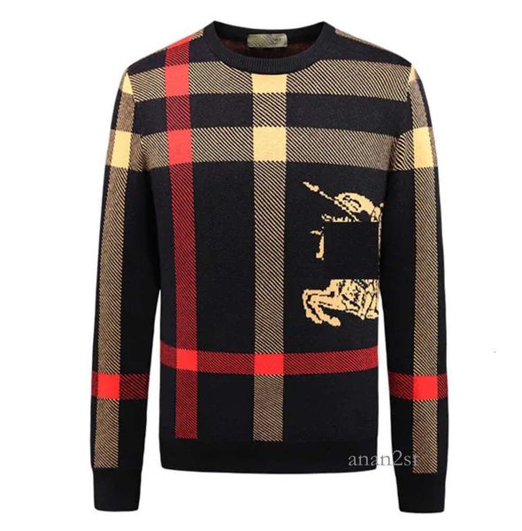 

men's sweaters man woman knit sweater crew neck long sleeve mens fashion designer letters printing autumn winter clothes slim fit, White;black