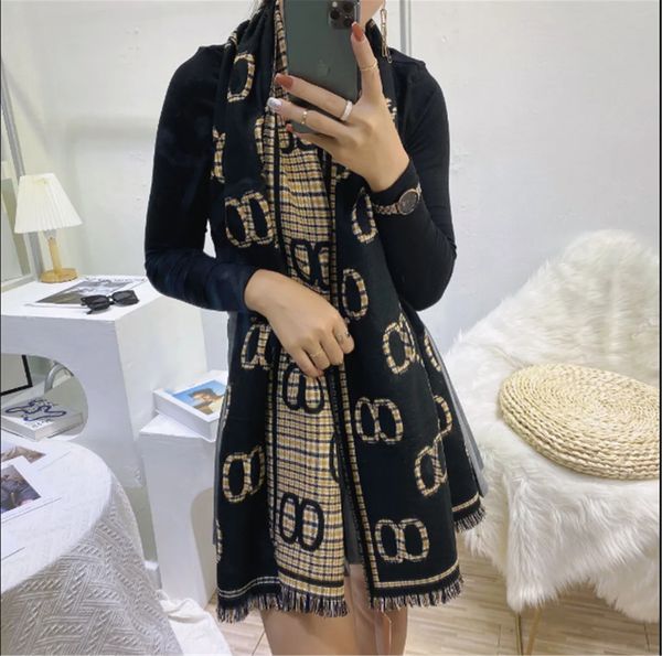 

Classic Scarf Wool Jacquard Soft Style Fashion Brand Women's Long Shawl