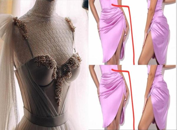 

2021 special custom made spaghetti plus size mermaid sheath pearls with appliques formal satin split dress4827034, White;pink